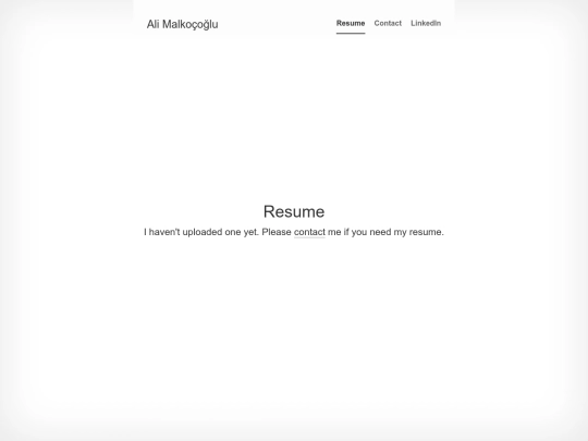 resume screenshot
