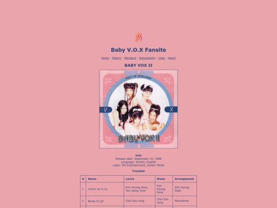 discography/babyvoxii screenshot