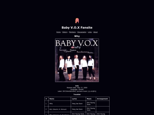 discography/why screenshot