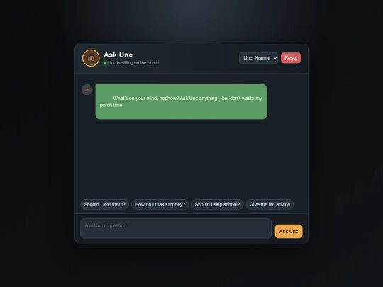 games/AskUnc screenshot