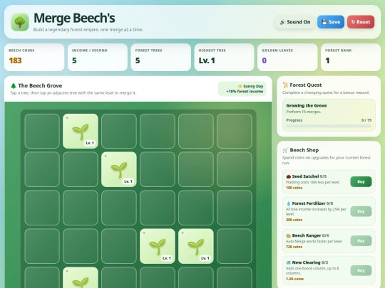 games/MergeBeechs screenshot