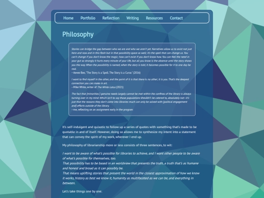 philosophy screenshot