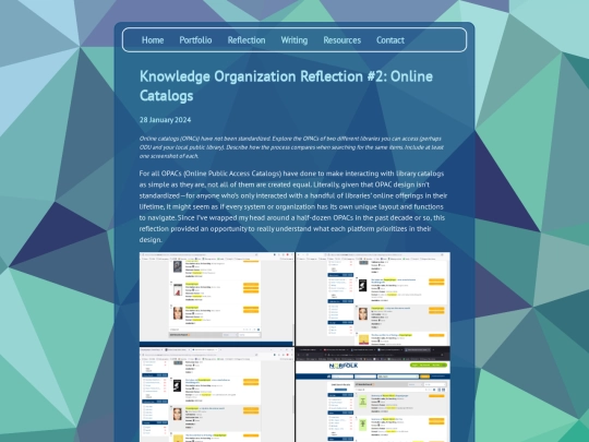 posts/2024-01-28-Knowledge-Organization-Reflection-2 screenshot