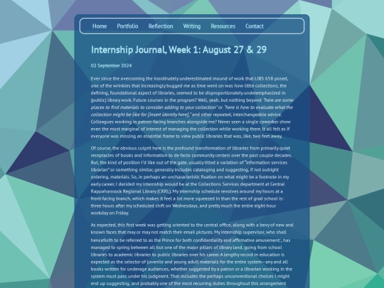 posts/2024-09-02-Internship-Journal-Week-1 screenshot