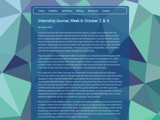posts/2024-10-08-Internship-Journal-Week-6 screenshot