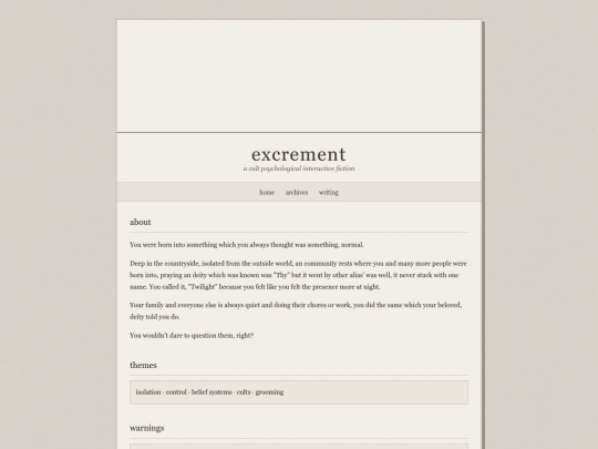 excrement screenshot