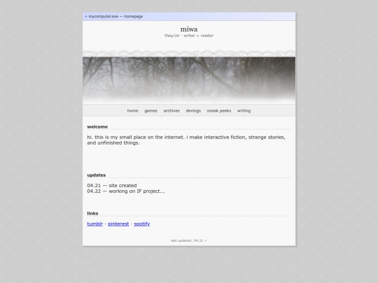 index screenshot