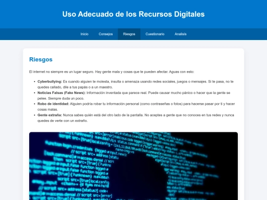 riesgos screenshot