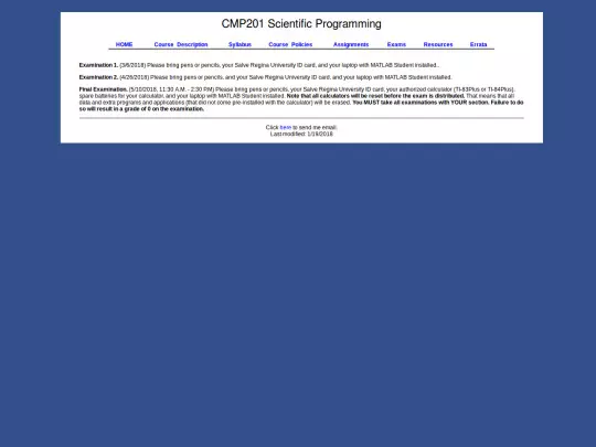 CMP201/exams screenshot