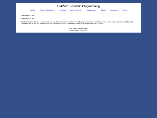 CSC203/exams screenshot