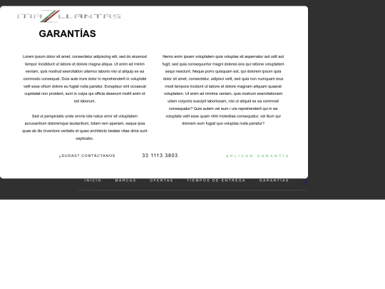 proyecto-mazllantas/Maz llantas _ Inicio screenshot