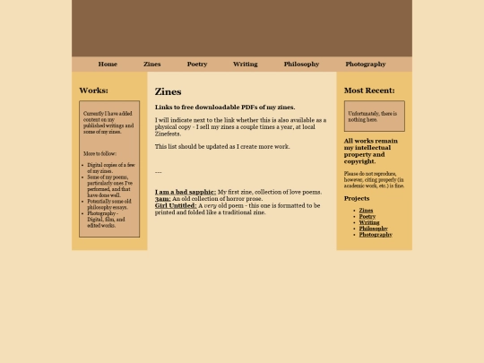 Zines screenshot