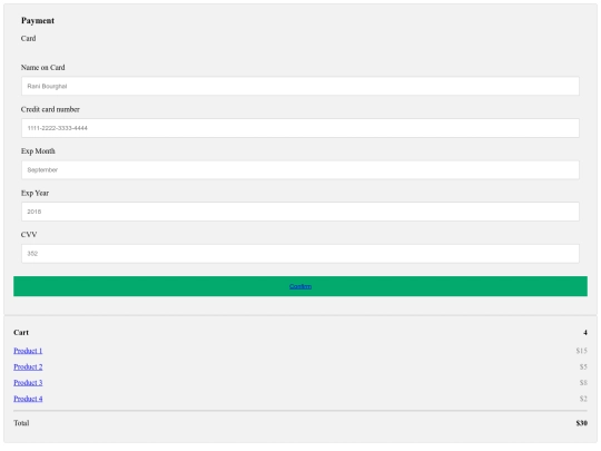 checkoutcard screenshot
