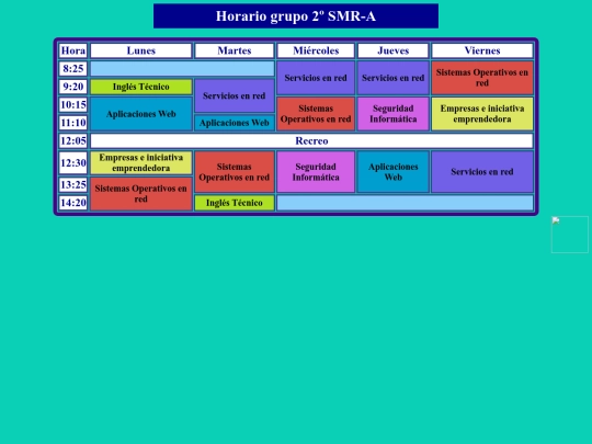 proyectohorario/iniciohorario screenshot