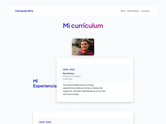 fernandoafre/resume screenshot