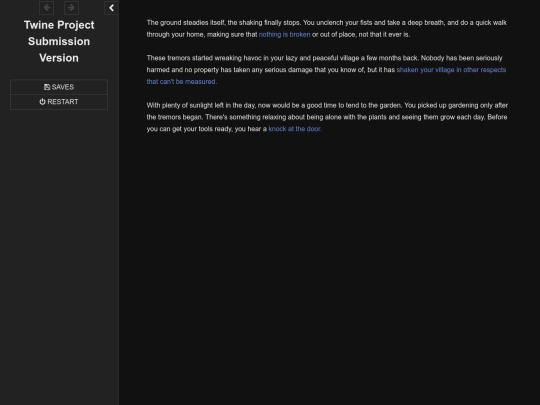Twine Project Submission Version screenshot