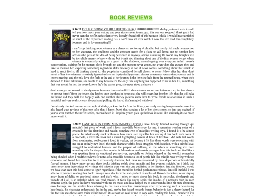 reviews/books screenshot
