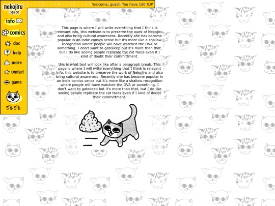 info screenshot