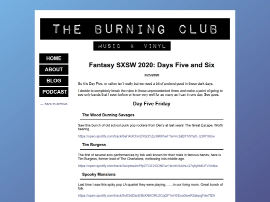 blog/posts/2020-03-25-Fantasy-SXSW-2020-Days-Five-and-Six screenshot