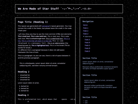 index screenshot