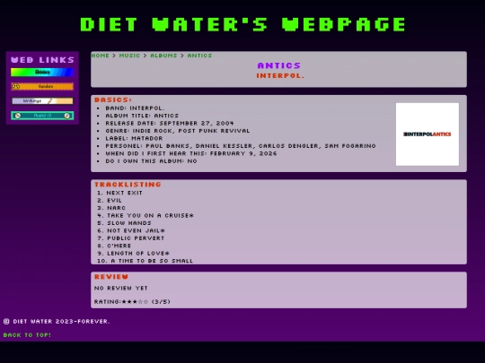 music/albums/antics screenshot