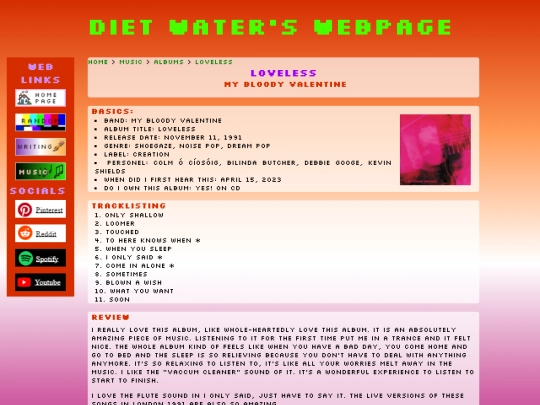music/albums/loveless screenshot