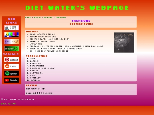 music/albums/treasure screenshot