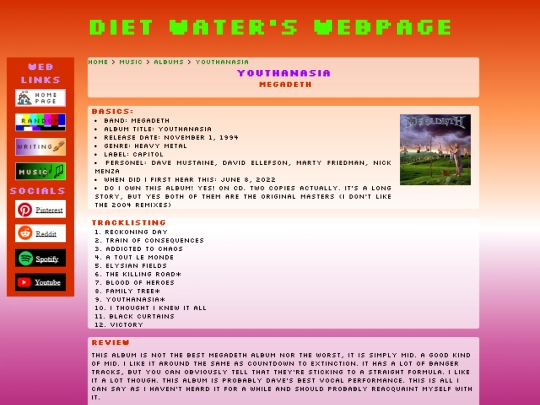 music/albums/youthanasia screenshot