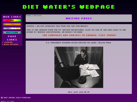 writing screenshot