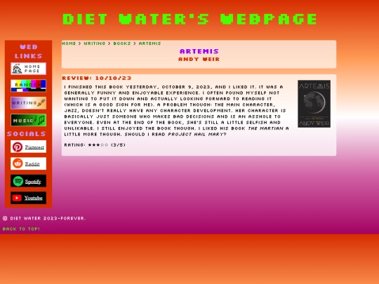writing/books/artemis screenshot