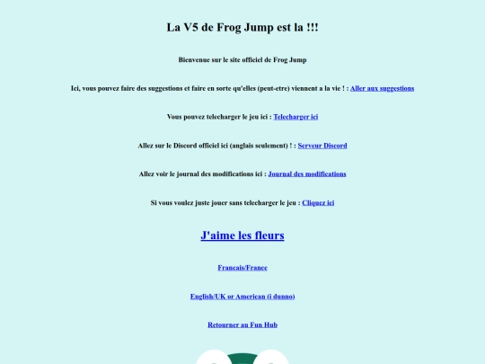 FrogJumpHomePage_fr screenshot
