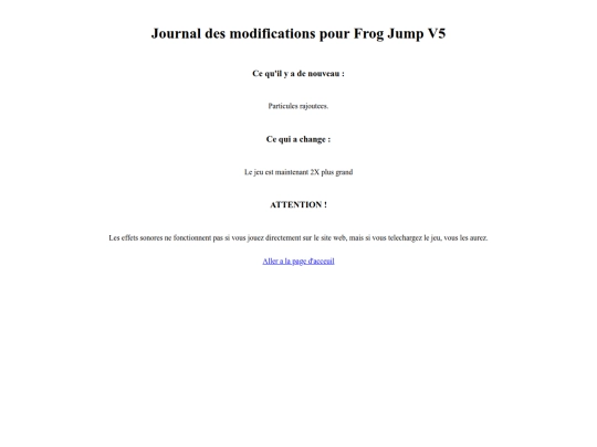 changelog_fr screenshot