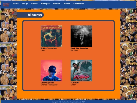 albums screenshot