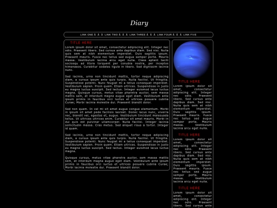 diary screenshot