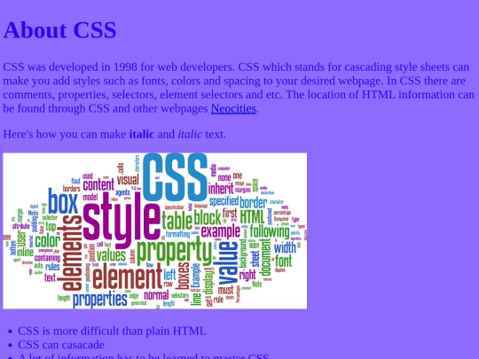 CSS screenshot