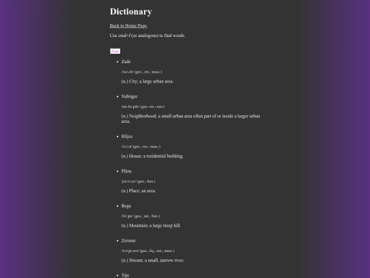 dictionary screenshot