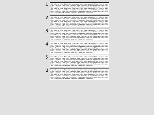 rules screenshot