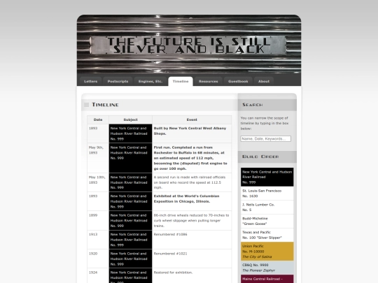 timelineMSI screenshot