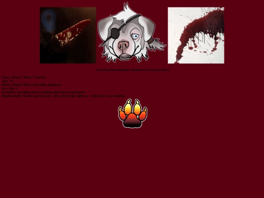 original character/Rusty screenshot