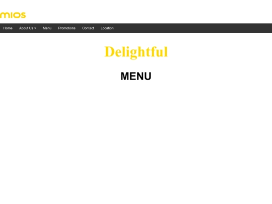 menu screenshot