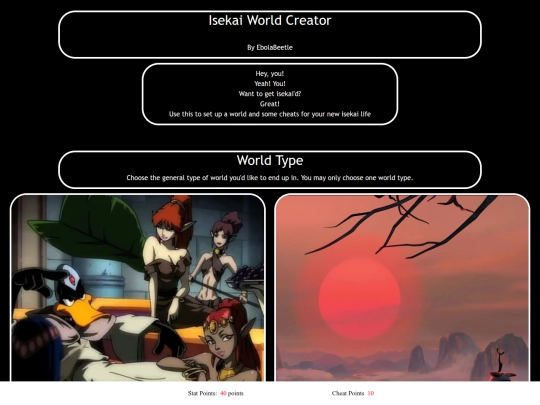 IsekaiWorldCreator screenshot