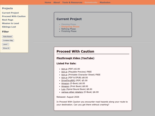 gamebooks screenshot