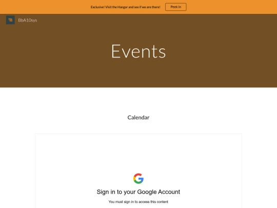 Events screenshot