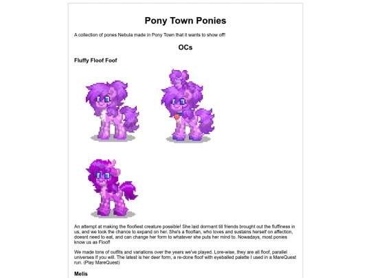ponies/ponytown screenshot