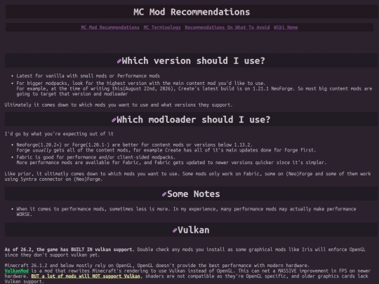 wiki/MC-Mod-Recommendations screenshot