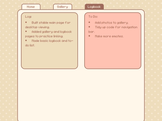 logbook screenshot