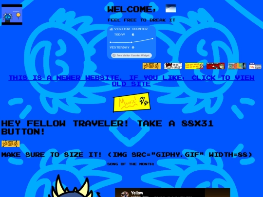 oldhomepage screenshot