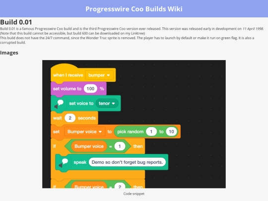Progresswire Coo builds/001 screenshot