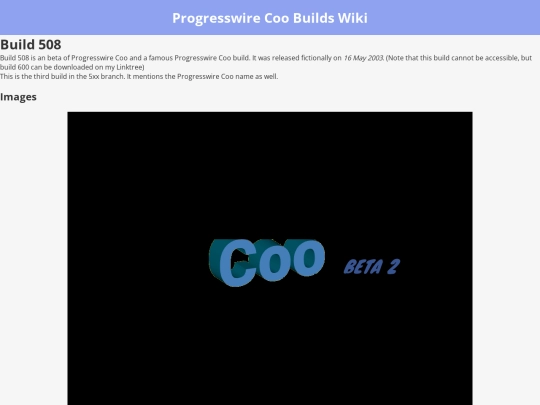 Progresswire Coo builds/508 screenshot