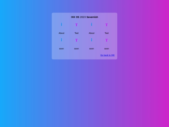 systems/ixk_os screenshot